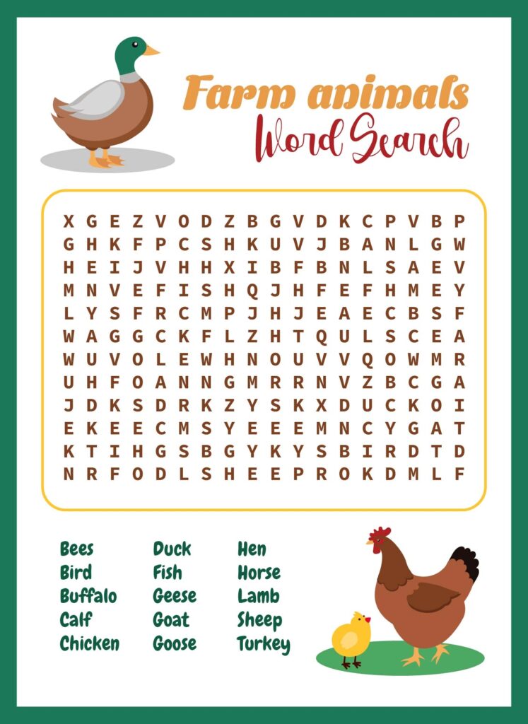 Easy Printable Word Search Puzzles: A Fun and Engaging Activity for All ...