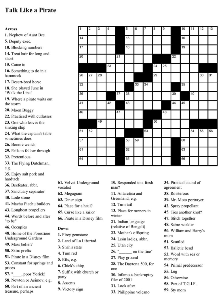 Free Large Printable Crossword Puzzles Printable JD Free Large Printable Crossword Puzzles Printable JD
