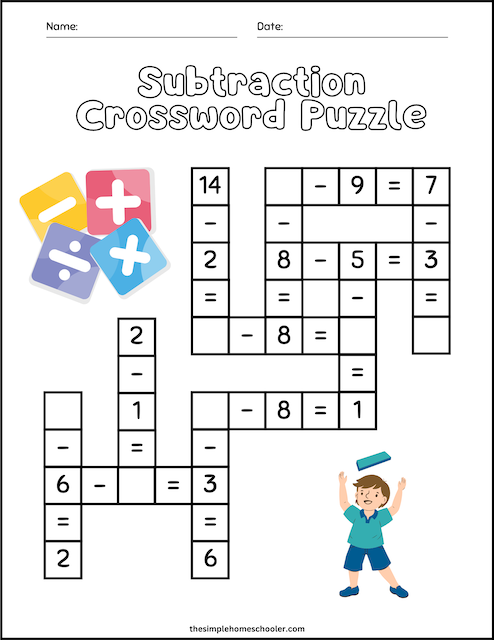 Free Marvelous Math Crossword Puzzle Printables The Simple Homeschooler Free Marvelous Math Crossword Puzzle Printables The Simple Homeschooler