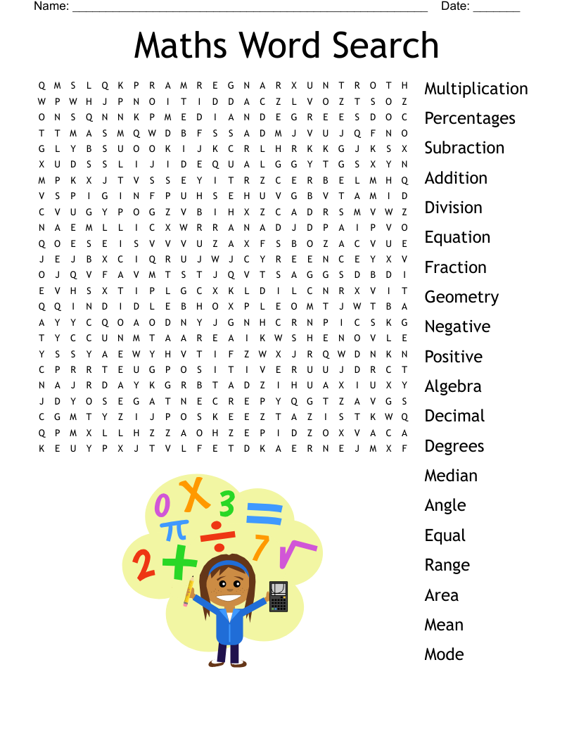 Free Math Word Search Puzzles Printable Totally Free Printables