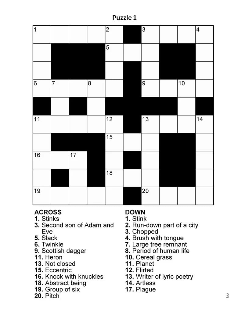 Free Printable Crosswords Medium Difficulty Printable JD Free Printable Crosswords Medium Difficulty Printable JD