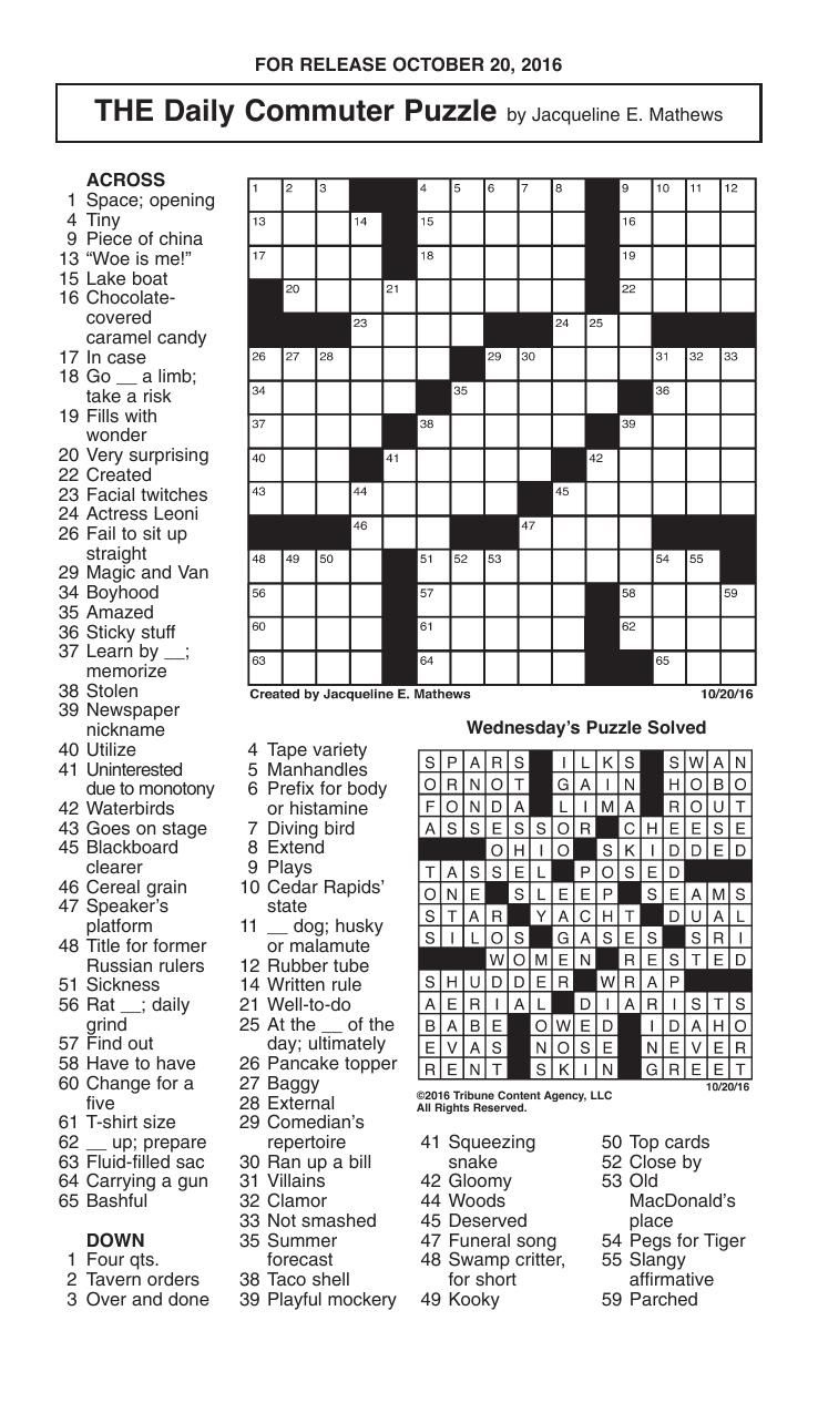 Free Printable Daily Commuter Crossword Puzzles Emma Crossword Puzzles Free Printable Daily Commuter Crossword Puzzles Emma Crossword Puzzles