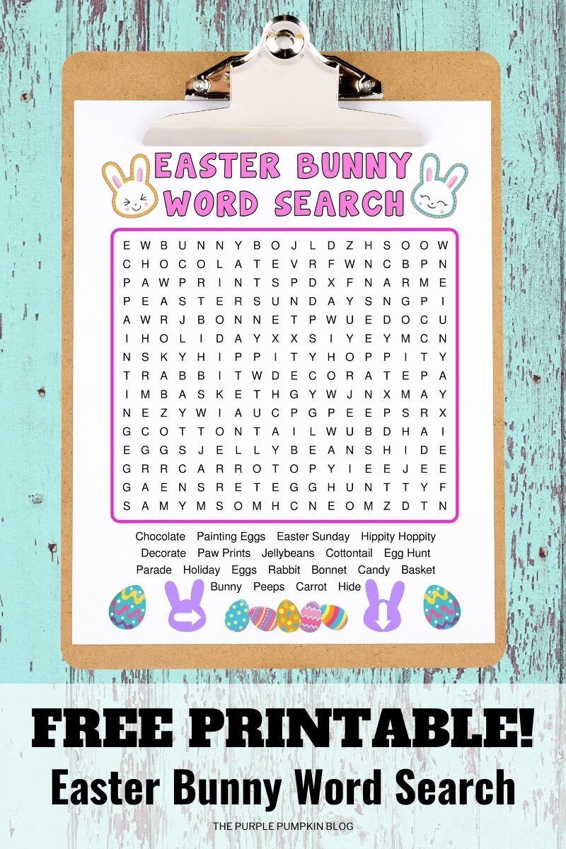 Free Printable Easter Word Search Printable Word Search Maker