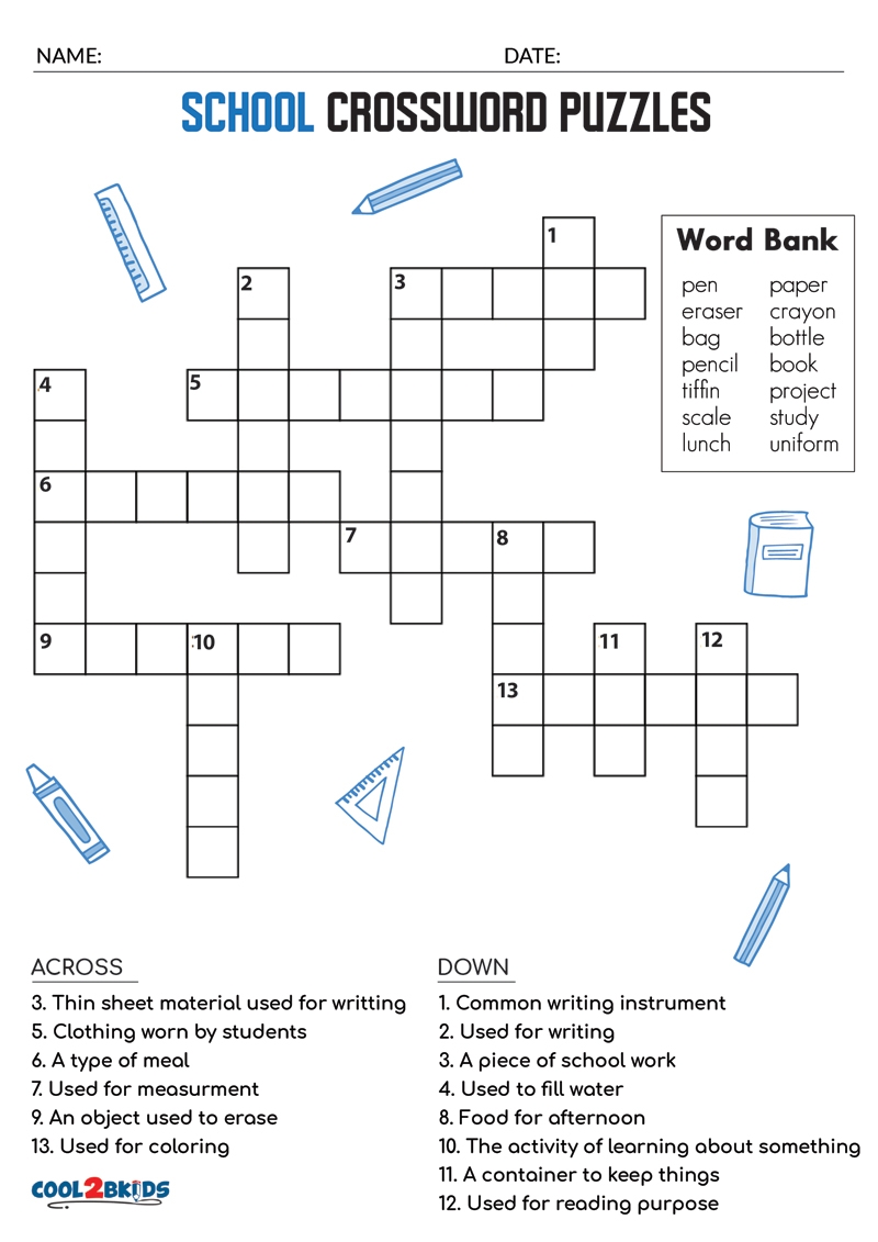 Free Printable Easy Crossword Puzzles Free Printable Easy Crossword Puzzles