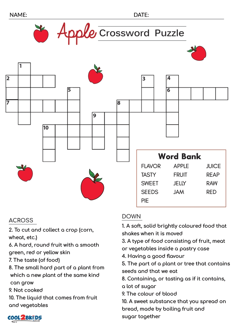 Free Printable Easy Crossword Puzzles Free Printable Easy Crossword Puzzles