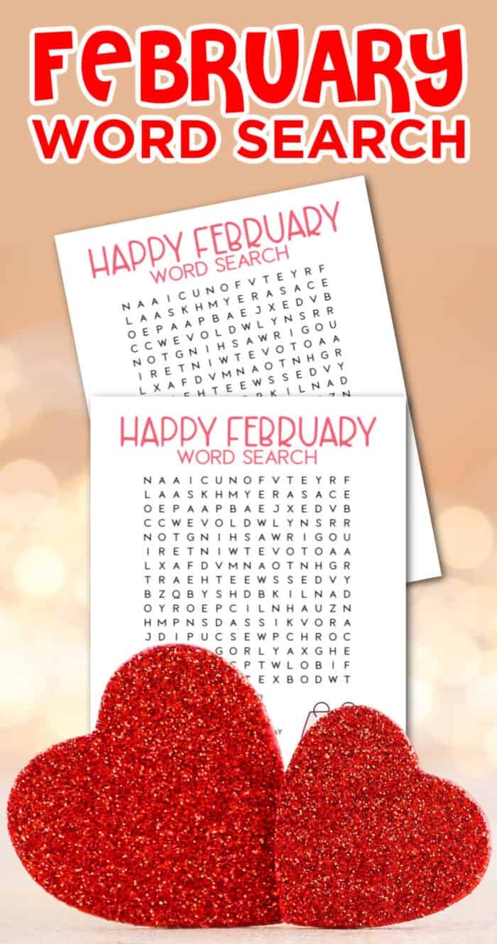 Free Printable February Word Search Made With HAPPY Free Printable February Word Search Made With HAPPY