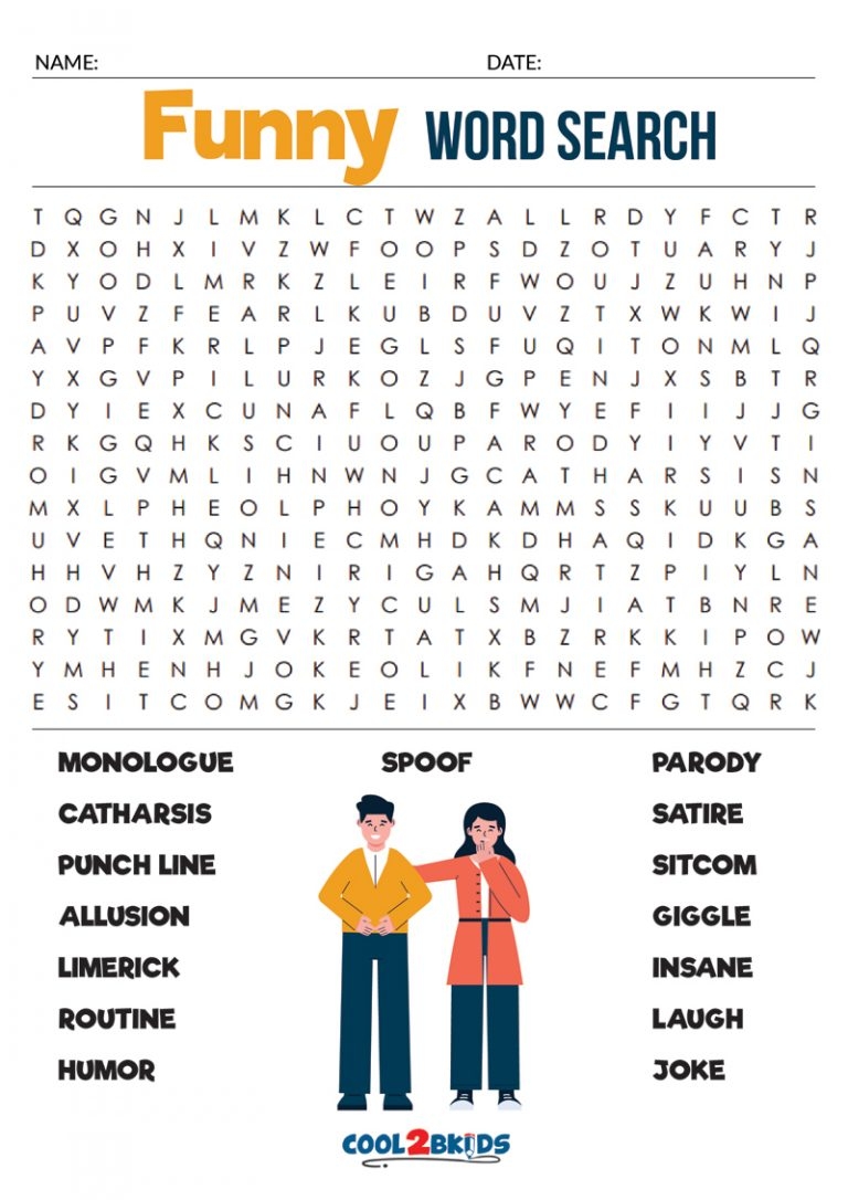 Free Printable Funny Word Search Fun Puzzles Printables For Everyone