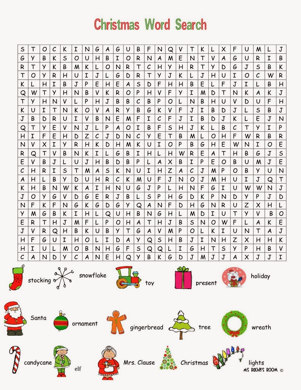 Free Printable Hard Christmas Word Searches Word Search Maker