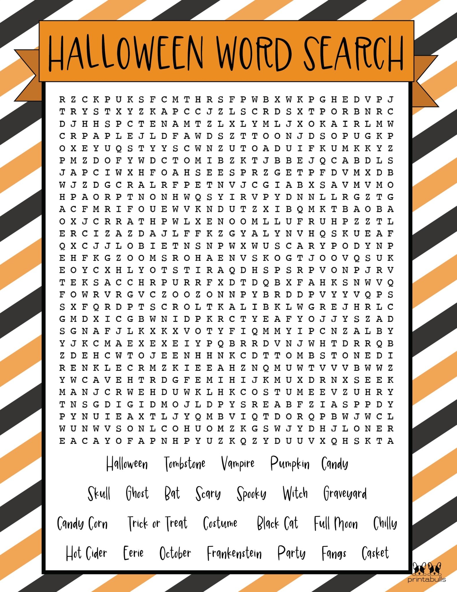 Free Printable Hard Halloween Word Search Word Search Maker