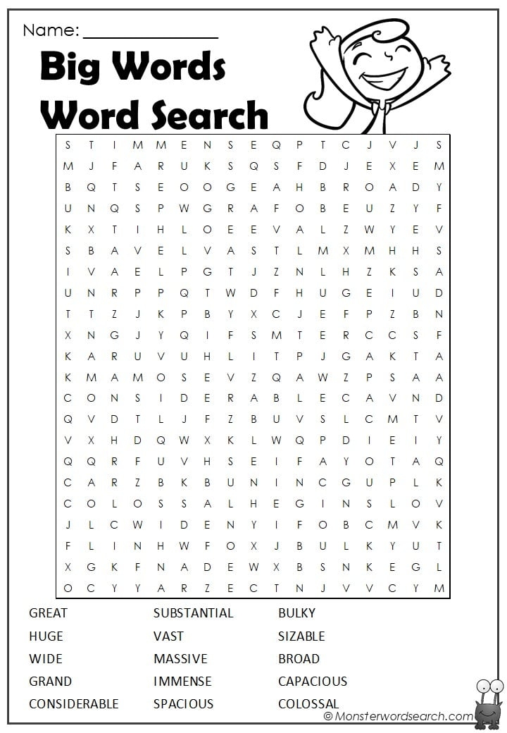 Free Printable Large Word Search Word Search Maker