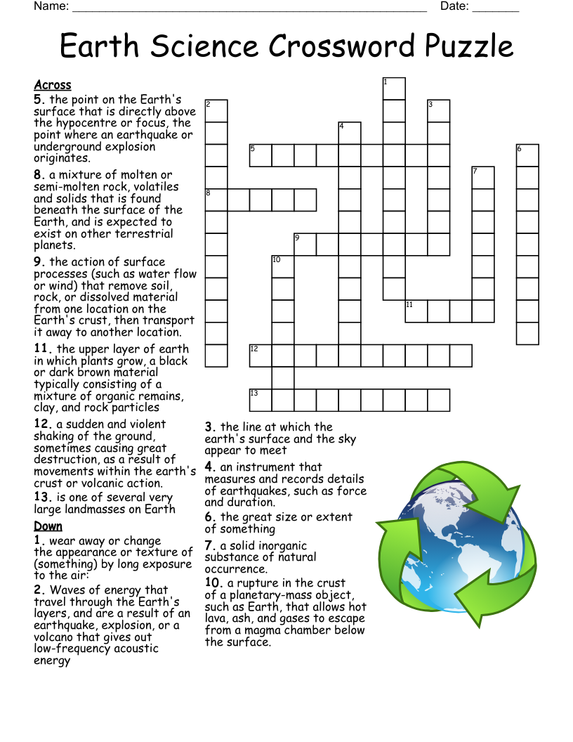 Free Printable Science Crossword Puzzles Free Printable Free Printable Science Crossword Puzzles Free Printable