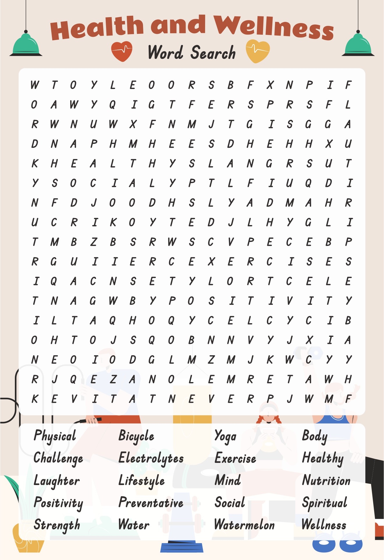 Health Word Search Puzzles 10 Free PDF Printables Printablee