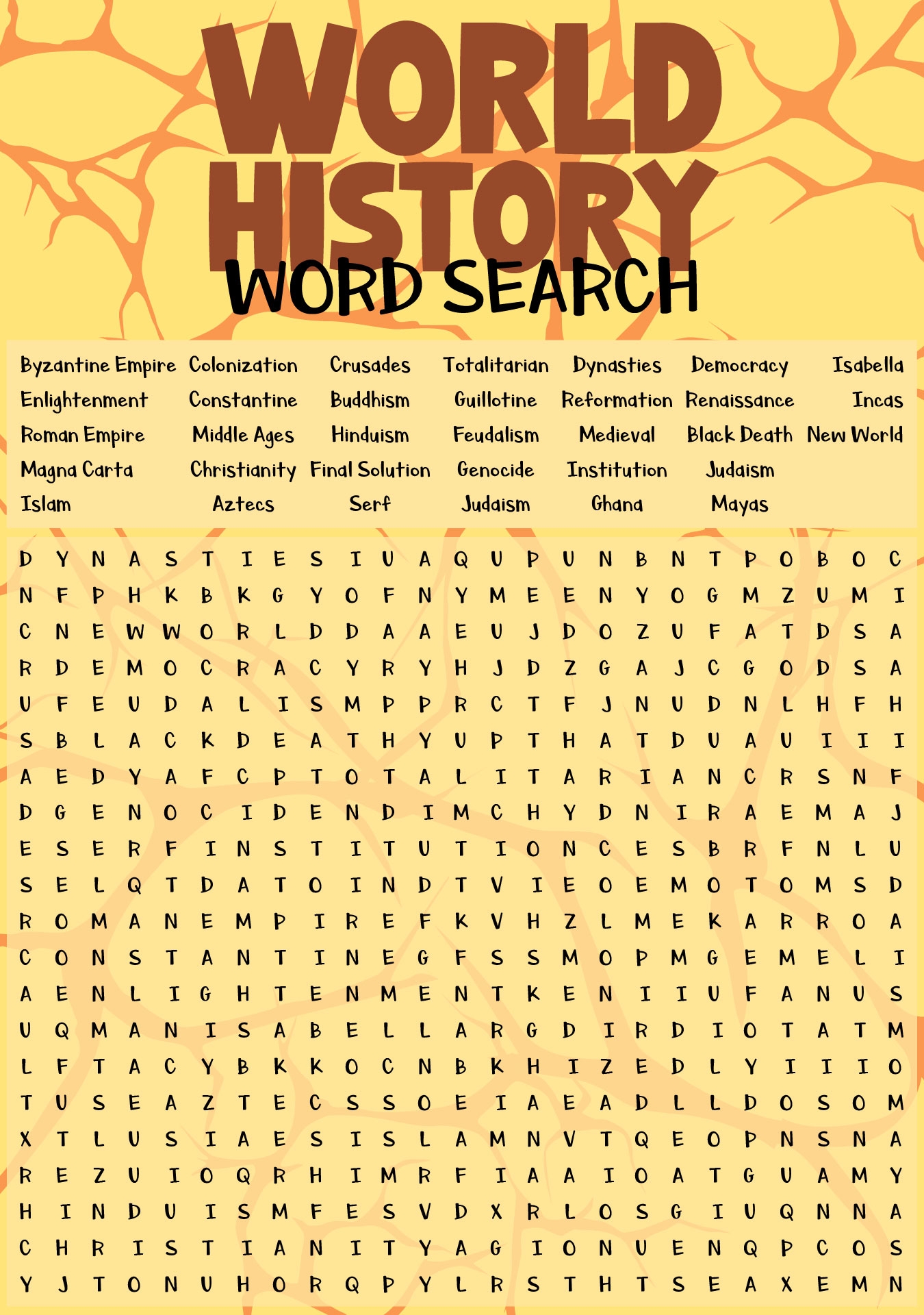History Word Search Puzzles 10 Free PDF Printables Printablee History Word Search Puzzles 10 Free PDF Printables Printablee