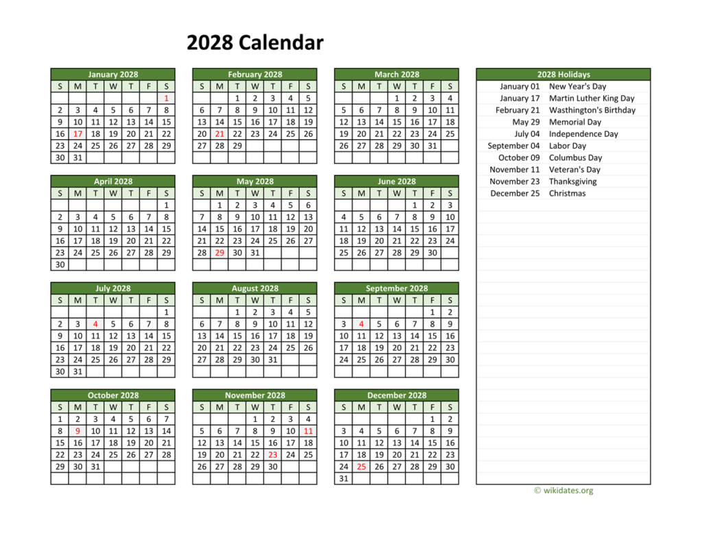 Jewish Holidays 2028 Calendar Printable Calendar weloveprintables