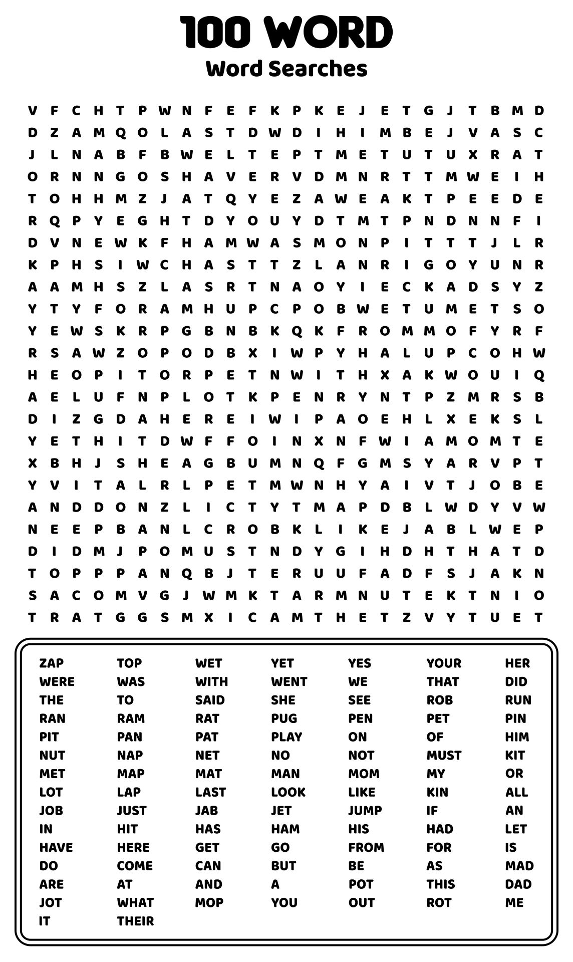 Large Print Printable Word Search Puzzles Word Search Maker