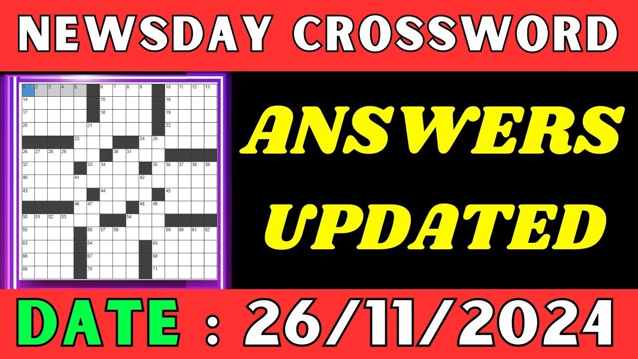 Newsday Crossword Printable Today All FREE Printables