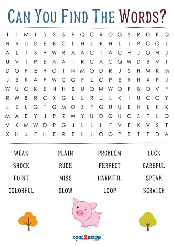 Printable 3rd Grade Word Search Cool2bKids Printable 3rd Grade Word Search Cool2bKids