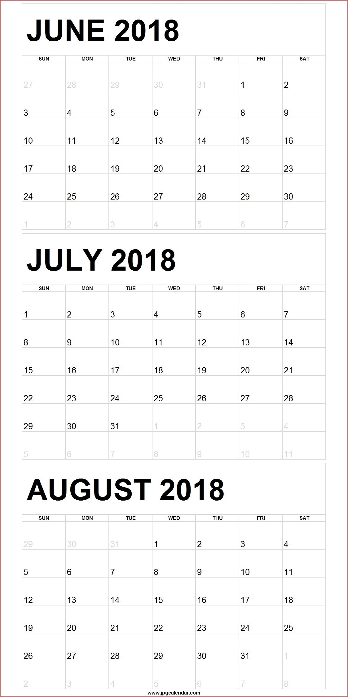 Printable Calendar June July August 2028 Calendar weloveprintables
