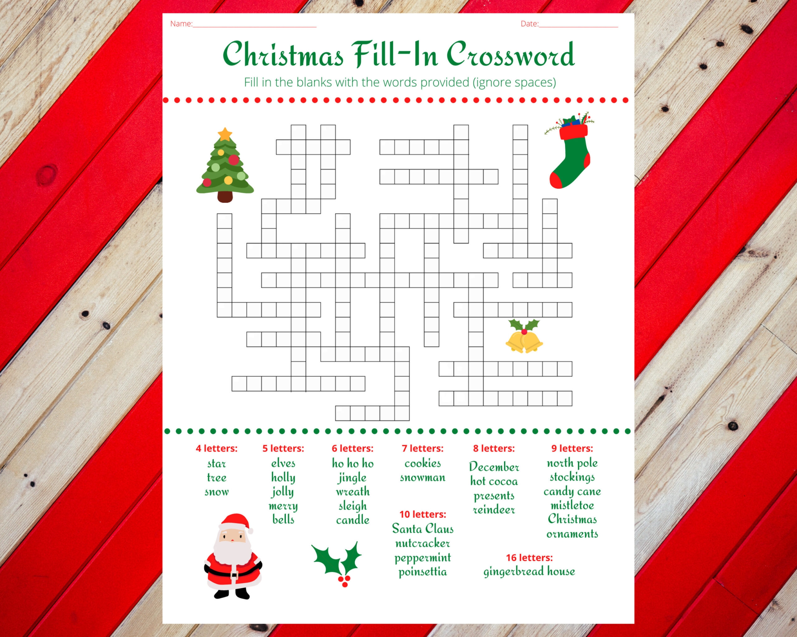 Printable Christmas Crossword Puzzles For Adults With Answers FREE Printable Christmas Crossword Puzzles For Adults With Answers FREE