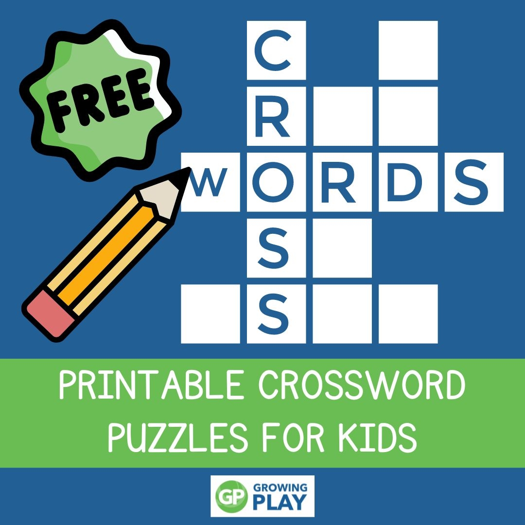 Printable Crossword Puzzles For Kids