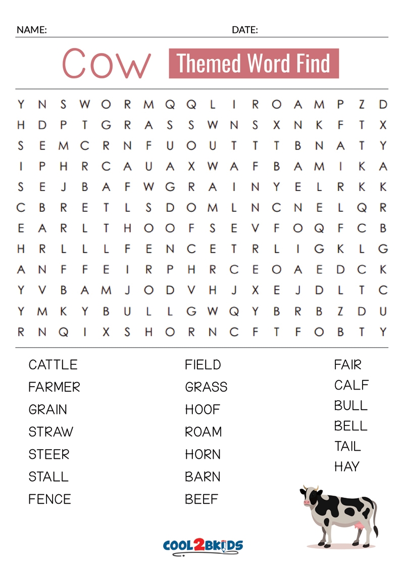 Printable Easy Word Search Cool2bKids Printable Easy Word Search Cool2bKids