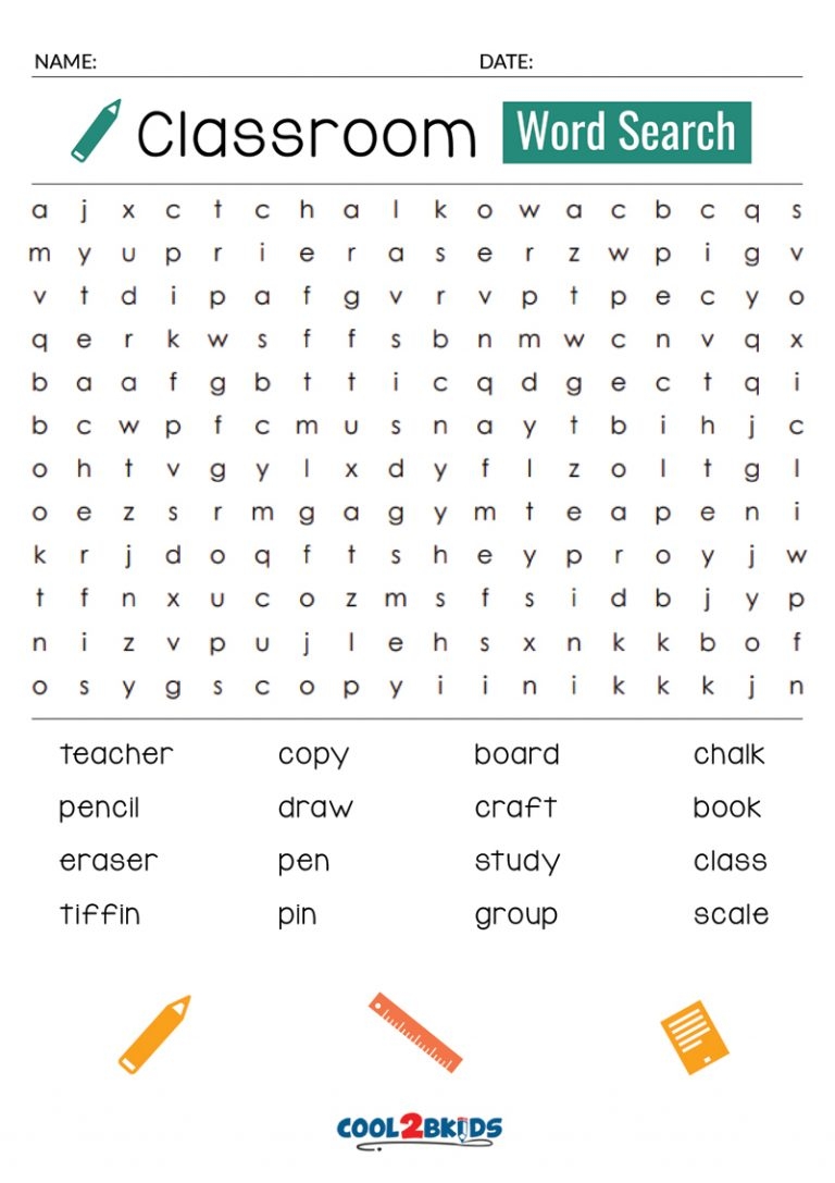 Printable Easy Word Search Cool2bKids
