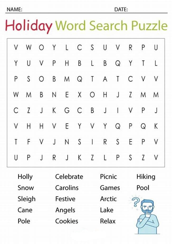 Printable Holiday Word Search PrintableLib Printable Holiday Word Search PrintableLib