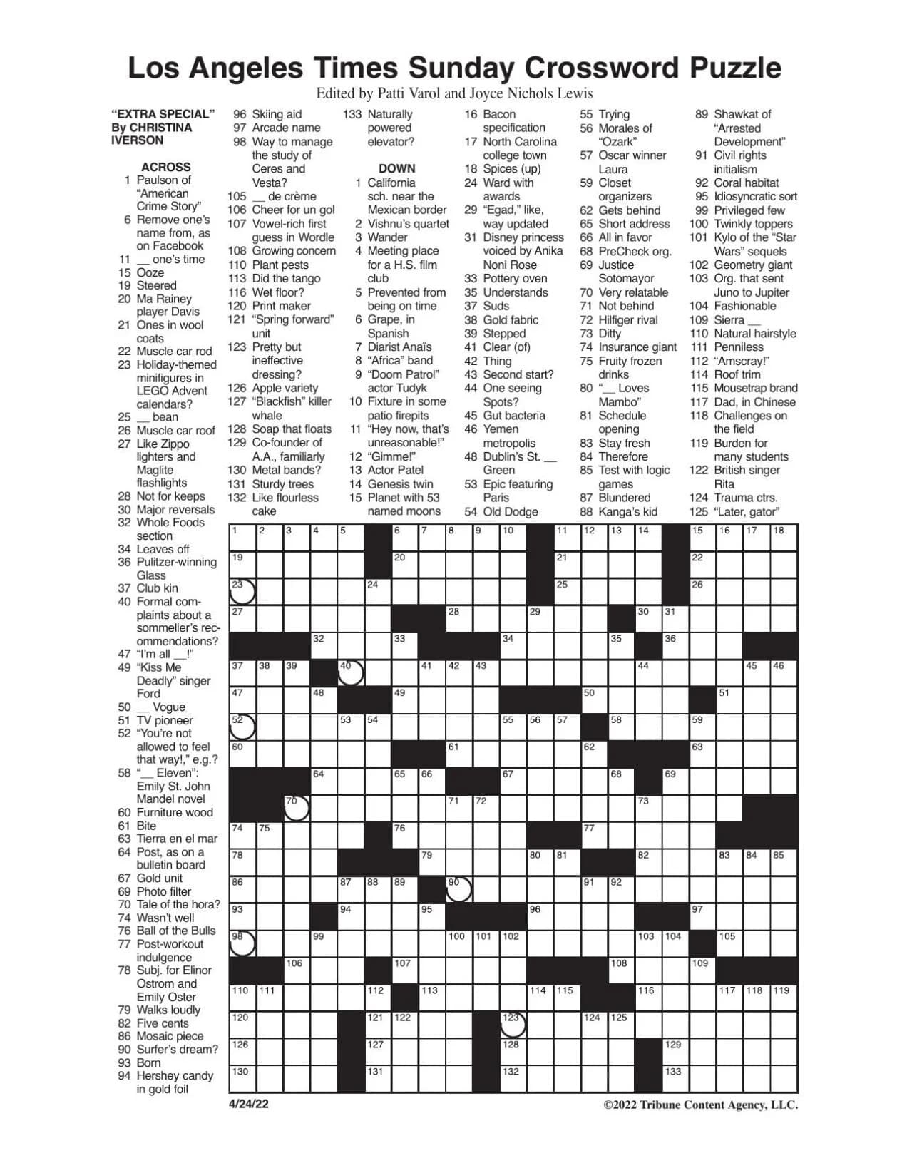 Printable Sunday Crossword Puzzles Free Printable JD Printable Sunday Crossword Puzzles Free Printable JD