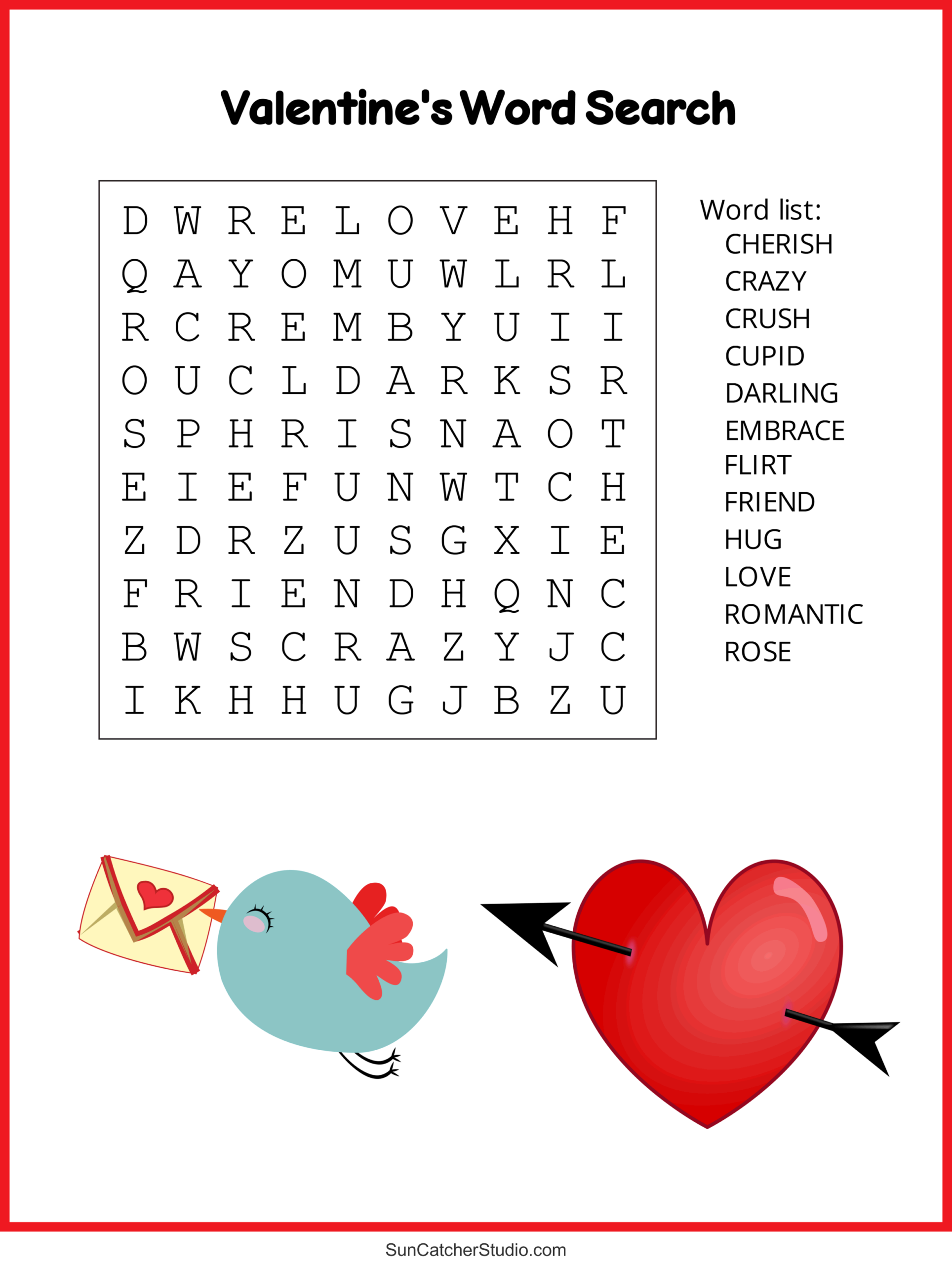 Printable Valentine Word Search Puzzles Valentine 39 s Day Word Search