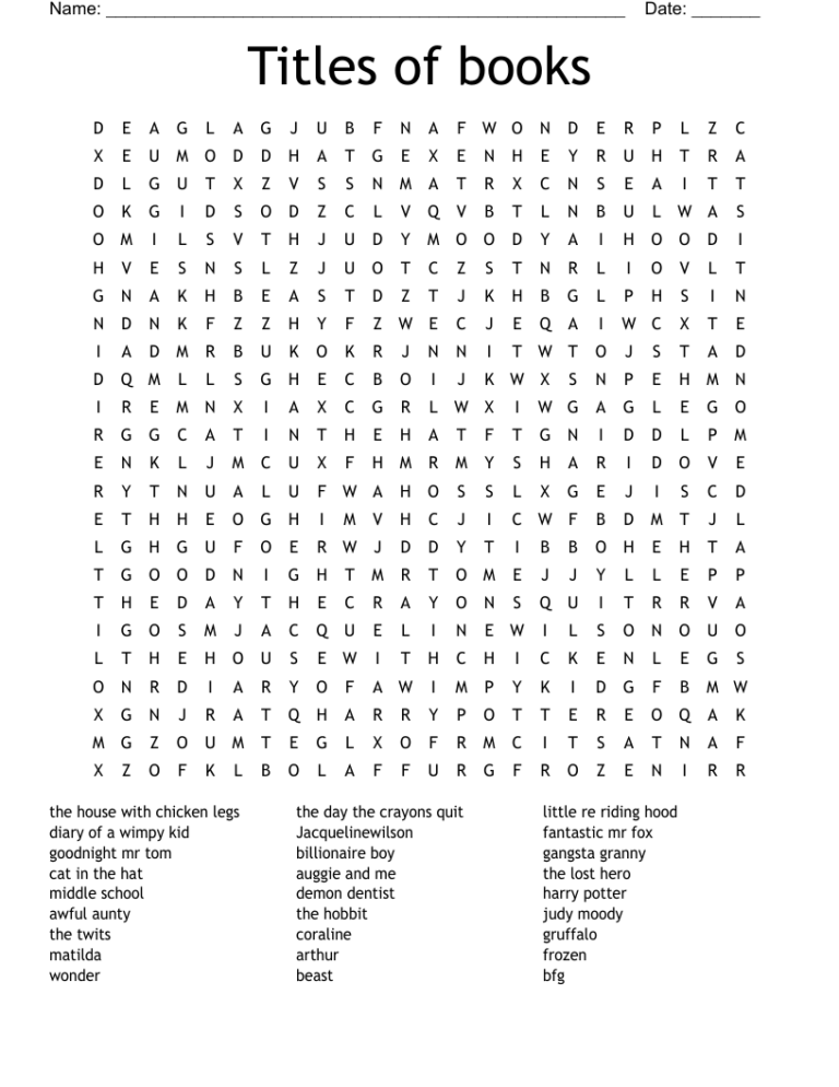 Word Search Booklet.pdf Book Word Search Printable: Hours of Fun and Mental Exercise! - Premium ...