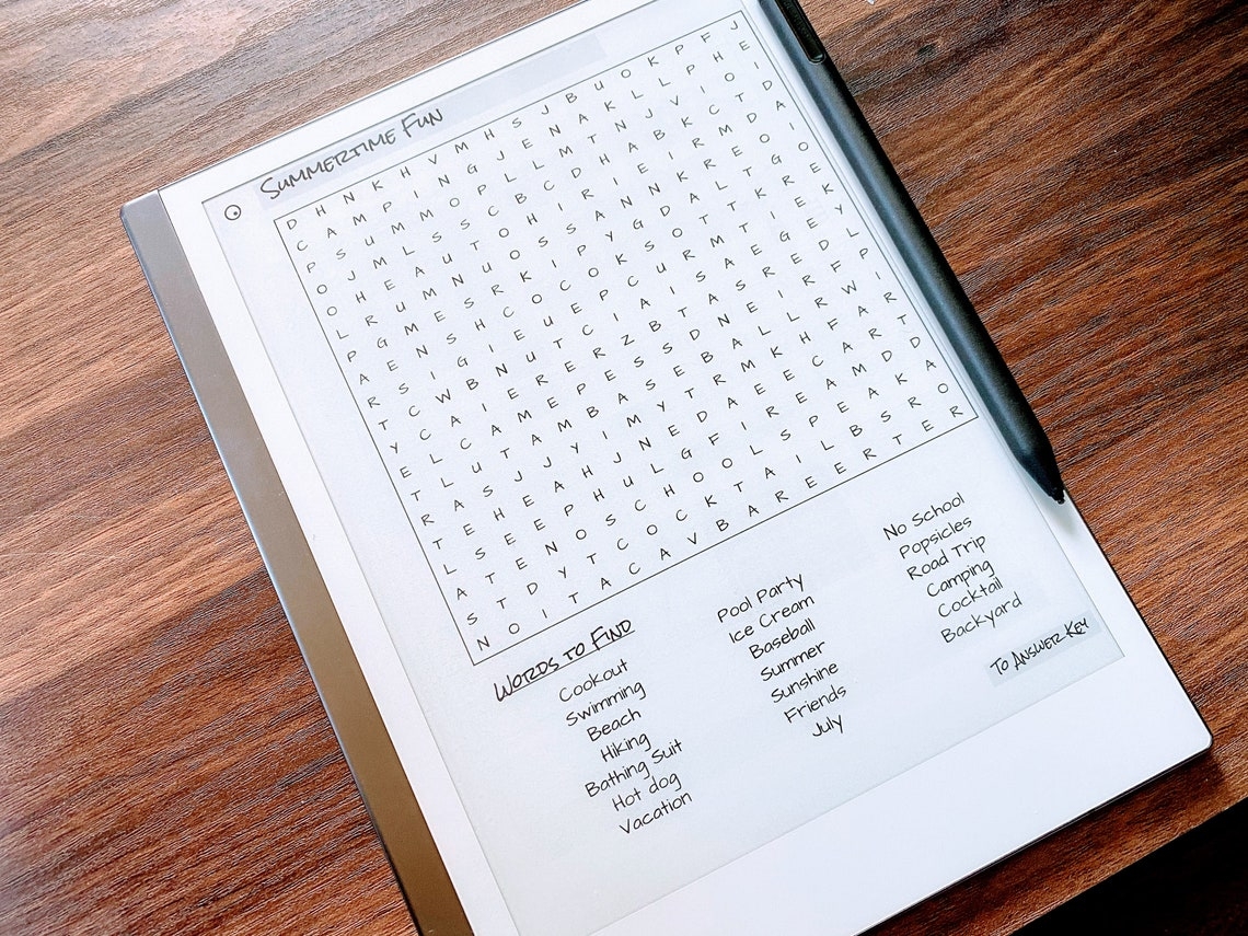 Printable Word Search Booklet