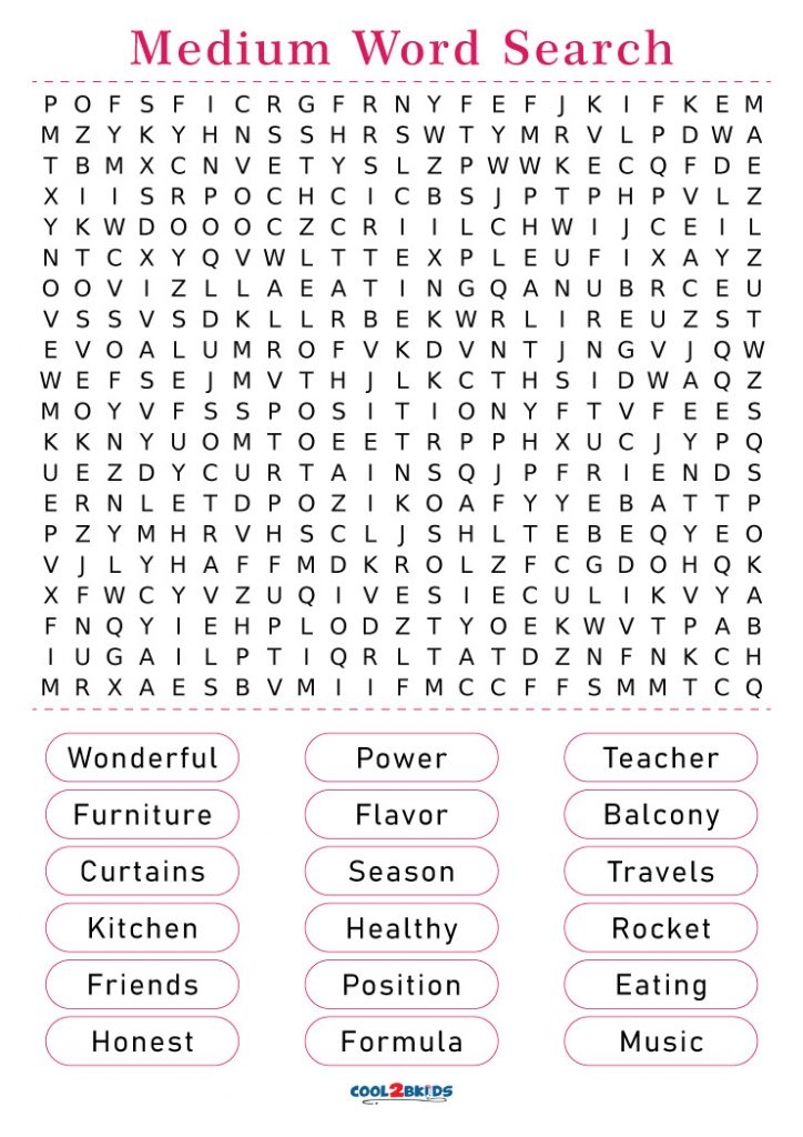 Printable Word Search Puzzles Medium Word Search Maker Printable Word Search Puzzles Medium Word Search Maker