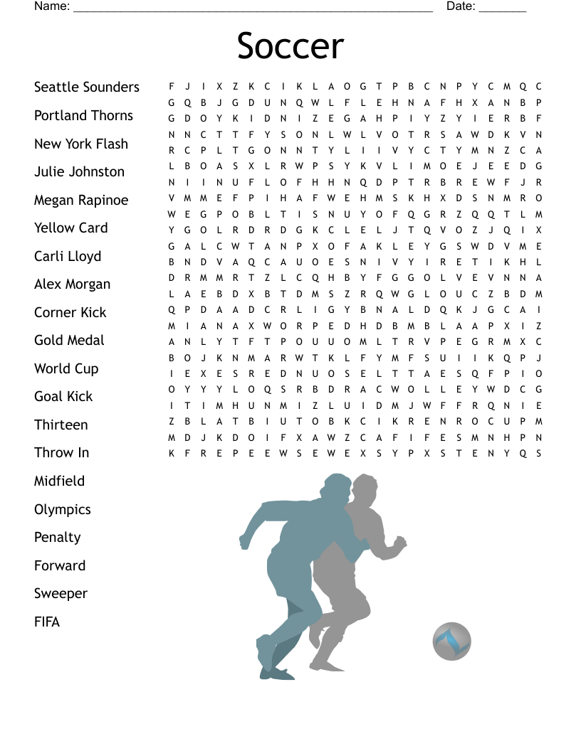 Soccer Word Search Printable Pdf Word Search Maker