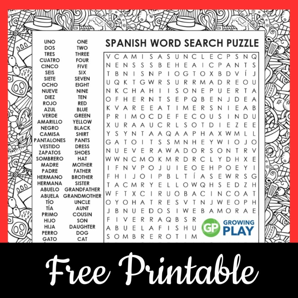 Spanish Word Search Puzzles Printable All FREE Printables Spanish Word Search Puzzles Printable All FREE Printables