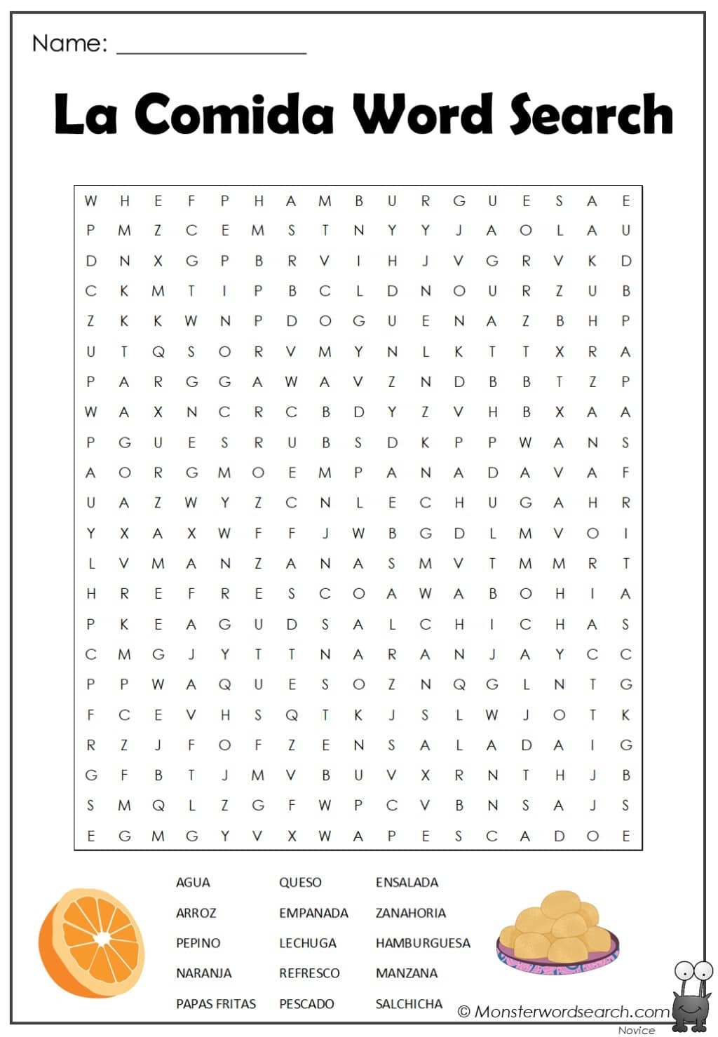 Spanish Word Searches Printable FREE Printable HQ