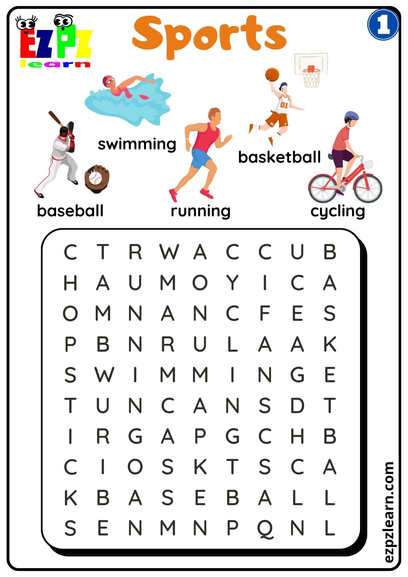 Sports Word Search Printable Pdf Word Search Maker