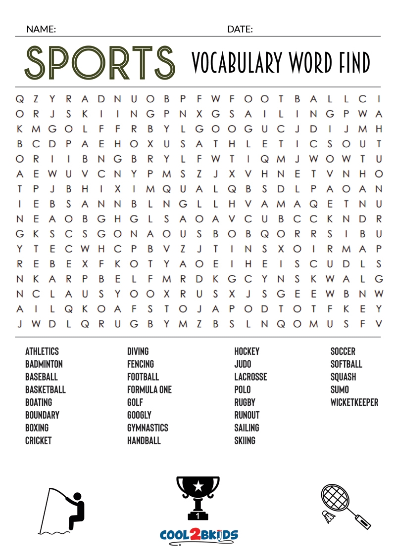 Sports Word Search Puzzles Printable Word Search Maker Sports Word Search Puzzles Printable Word Search Maker