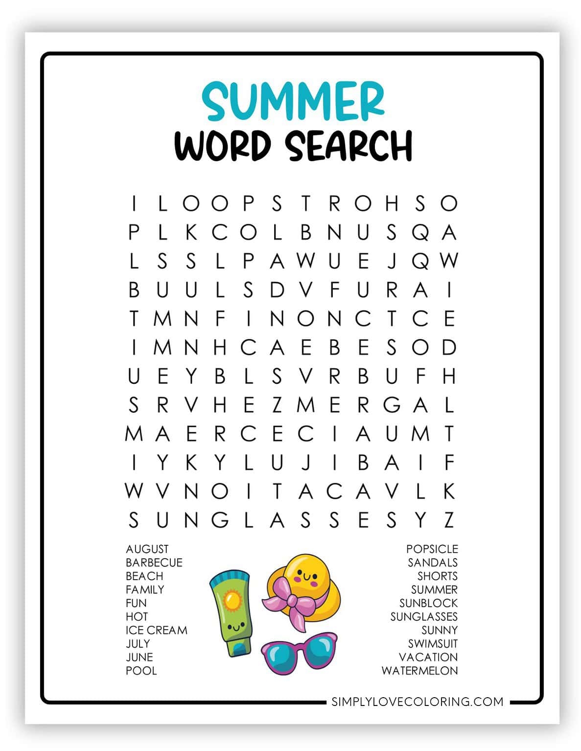 Summer Word Search Printables Free PDF Downloads Simply Love Coloring Summer Word Search Printables Free PDF Downloads Simply Love Coloring