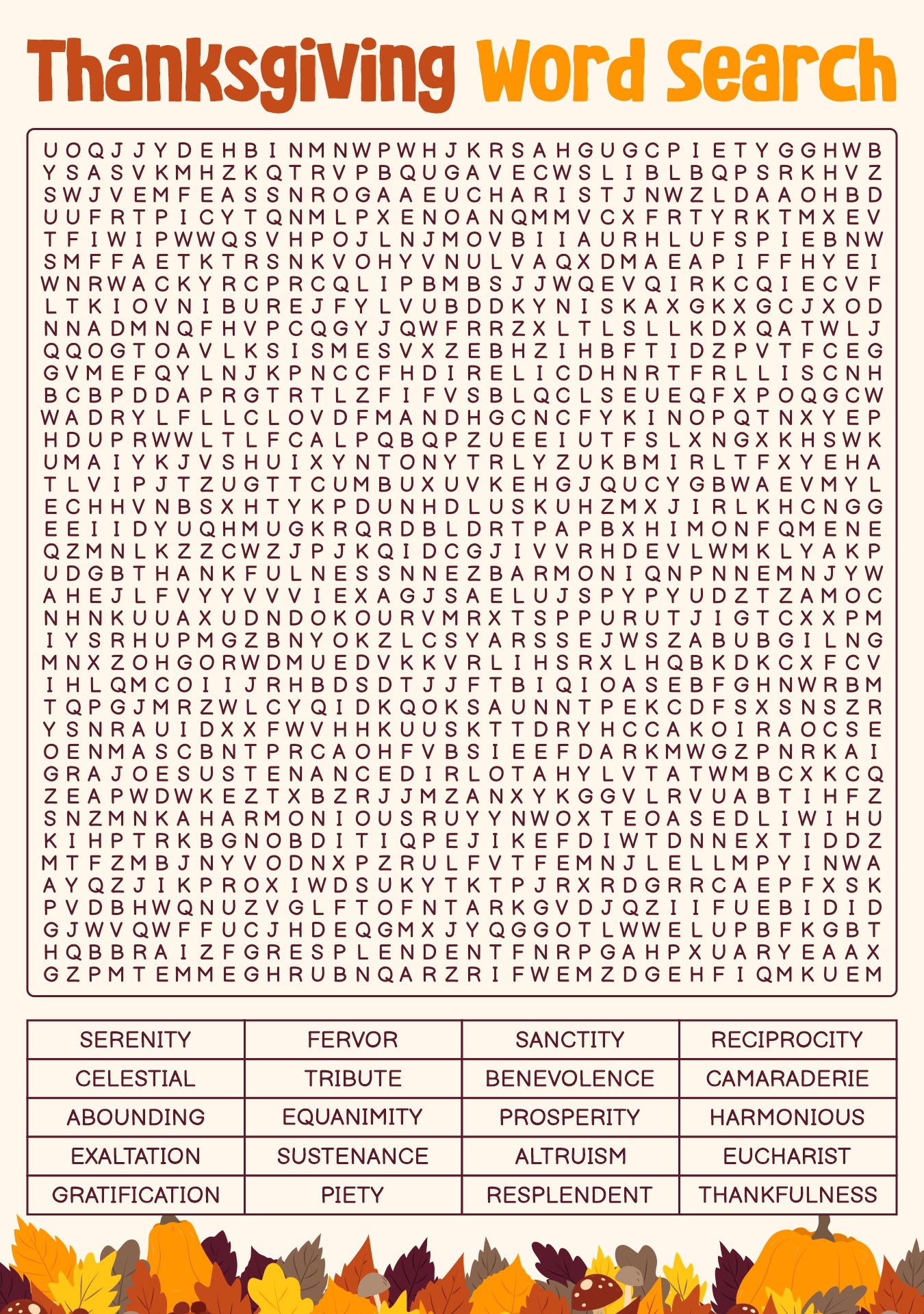 Thanksgiving Word Search Difficult 12 Free PDF Printables Printablee