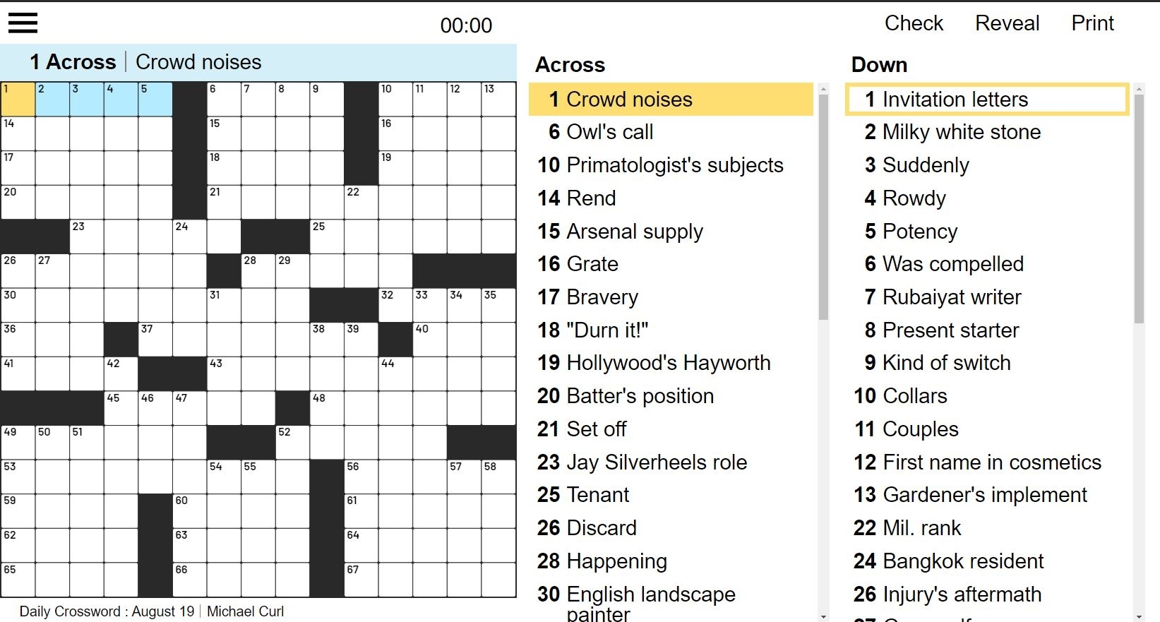 The Denver Post Crossword Puzzle Of The Day Printable Crossword Puzzles The Denver Post Crossword Puzzle Of The Day Printable Crossword Puzzles