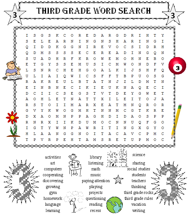 Third Grade Word Search Free Printable Word Search Maker Third Grade Word Search Free Printable Word Search Maker