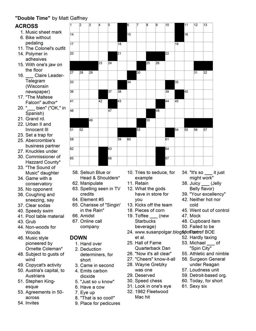 Thomas Joseph Printable Crossword Puzzles Thomas Joseph Printable Crossword Puzzles