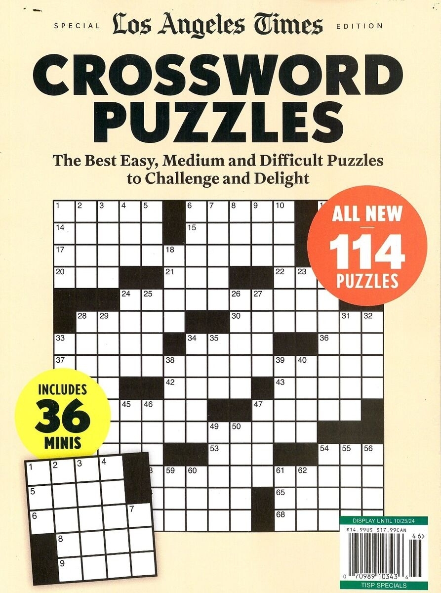 Today s La Times Crossword Printable Daily Printable Crosswords