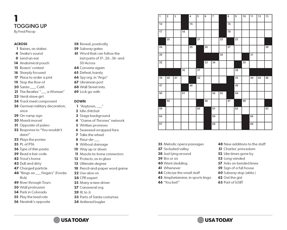 Usa Today Printable Crossword Puzzles Daily Printable Crosswords Usa Today Printable Crossword Puzzles Daily Printable Crosswords
