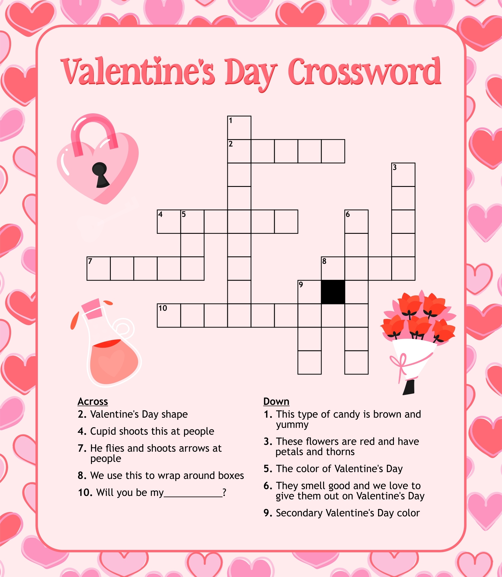 Valentine 39 s Day Puzzles 10 Free PDF Printables Printablee