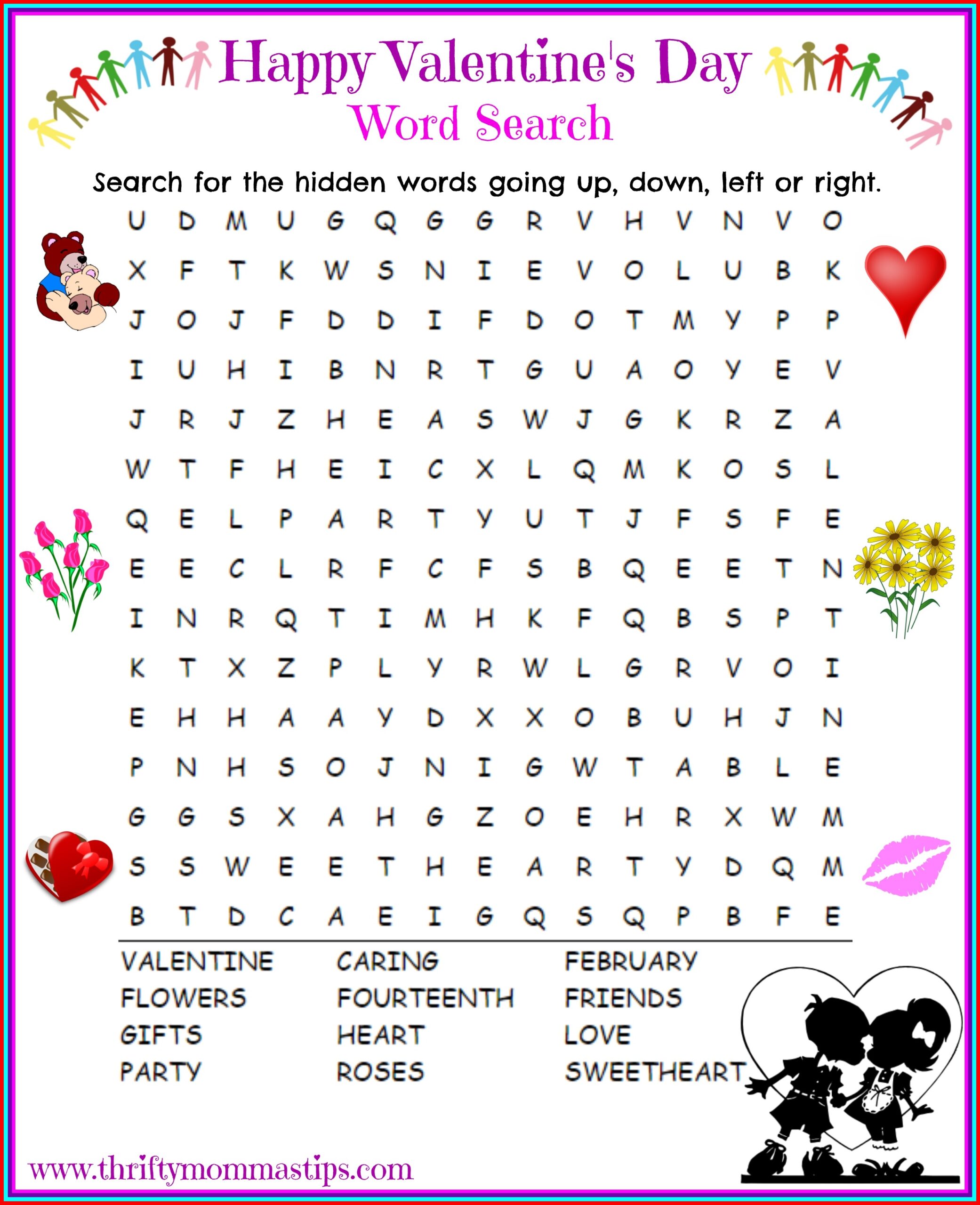 Valentine 39 s Day Word Search Printable Fanny Printable
