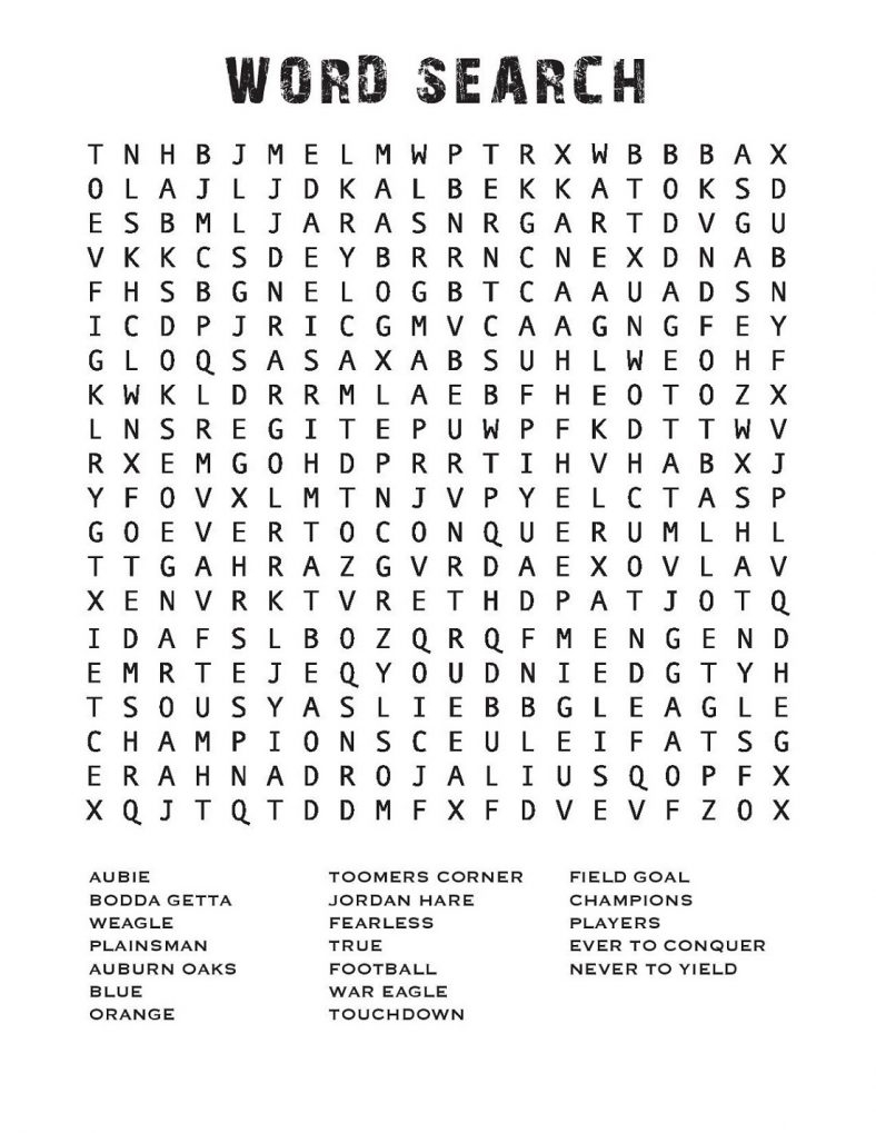 Word Search Worksheets To Print For Kids 101 Activity