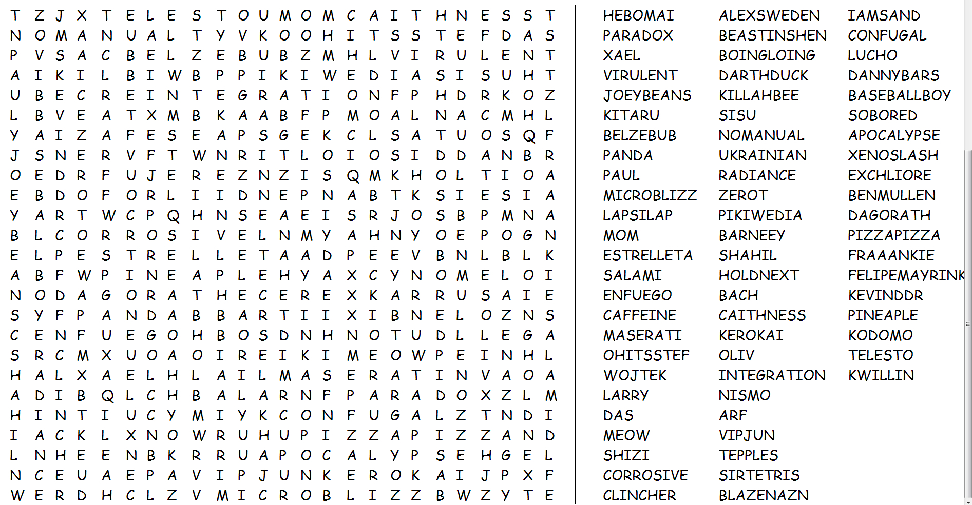 Worlds Hardest Word Search Printable Word Search Maker
